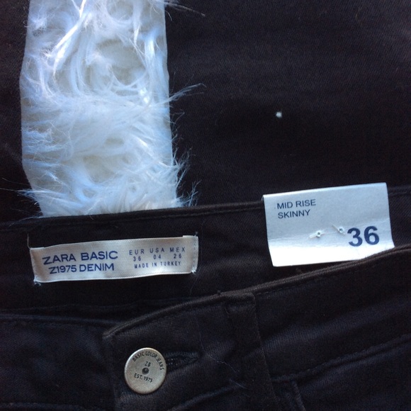 NWT ZARA Z1975 Jeans w/ Side Stripes - Picture 7 of 8